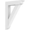 Ekena Millwork Standard Traditional Architectural Grade PVC Bracket with Traditional Ends, 3"W x 20"D x 26"H BKTP03X20X26TRA01 - alternate 1